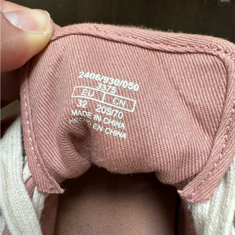 Zara Girls Pink Canvas Jute Platform Espadrille - Size 32 (US 1) - Like New - Picture 7 of 8